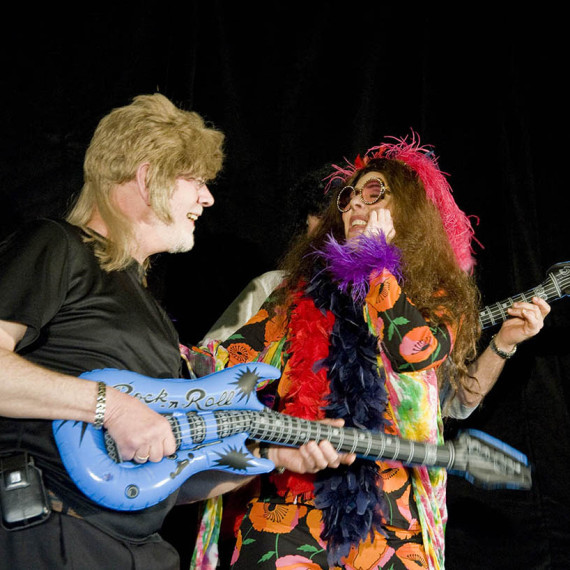 Janis Joplin Impersonator Tracey Bell performing at a corporate event