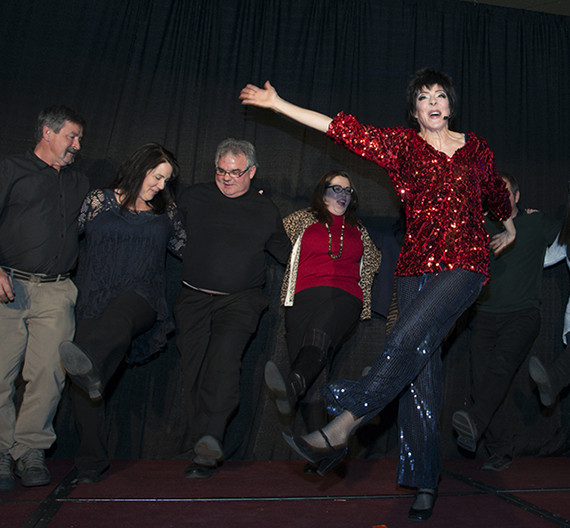 Liza Minnelli Impersonator Tracey Bell with Margo Sanders
