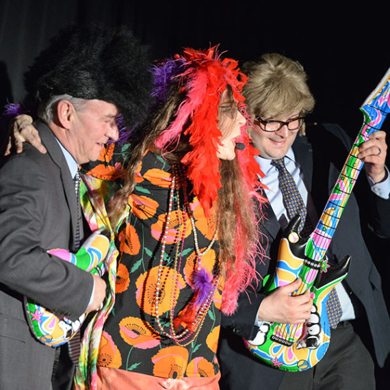 Janis Joplin Impersonator Tracey Bell performing at a corporate event